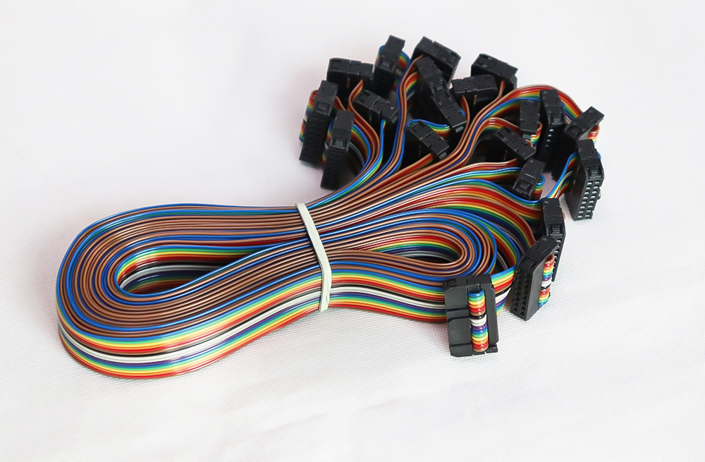 16PIN LED Screen Flat Ribbon Data Rainbow Color Singal Cable